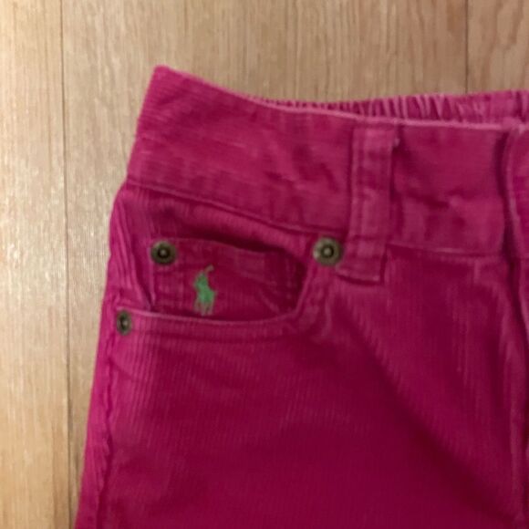 Ralph Lauren Fuchsia Pink Corduroy Jeans Girls Size 5 - Picture 10 of 15
